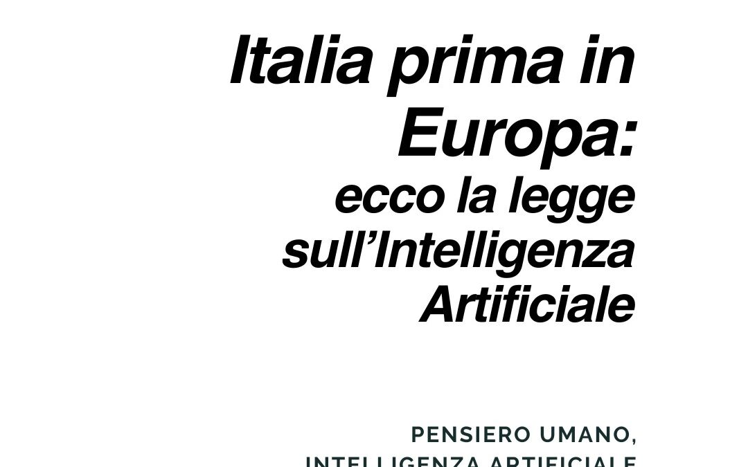 Legge italiana sull’IA 2025: cosa prevede e perché conta